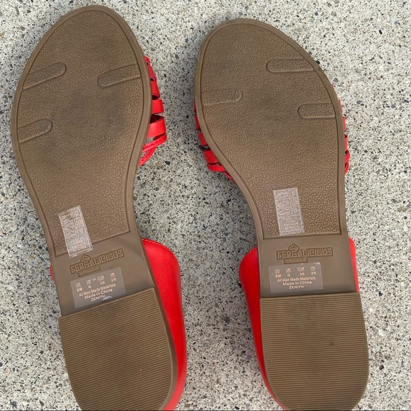 Fergalicious by Fergie women orange Boho sandals. Size 8M. Great used condition. - Picture 4 of 8